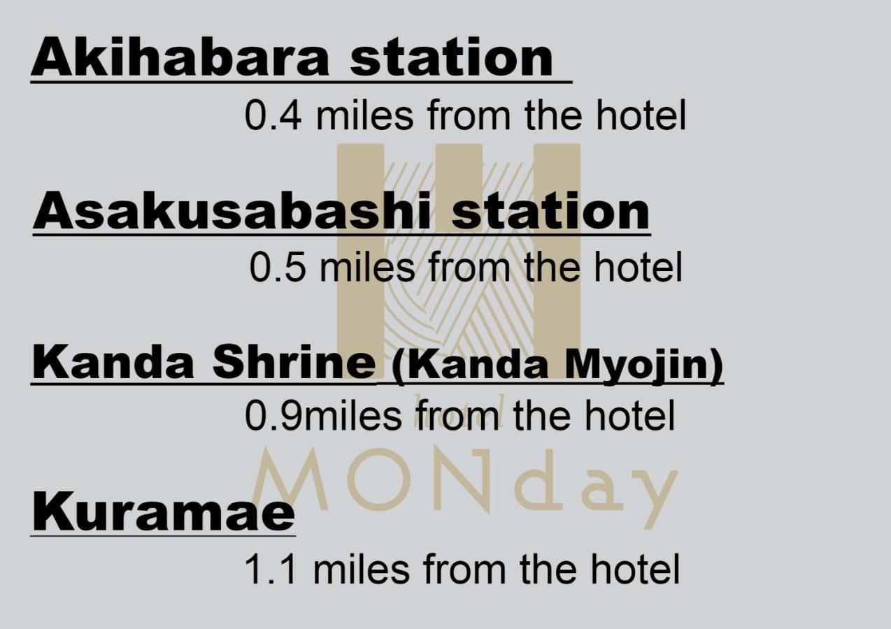 MONday Apart Premium AKIHABARA Tóquio Exterior foto